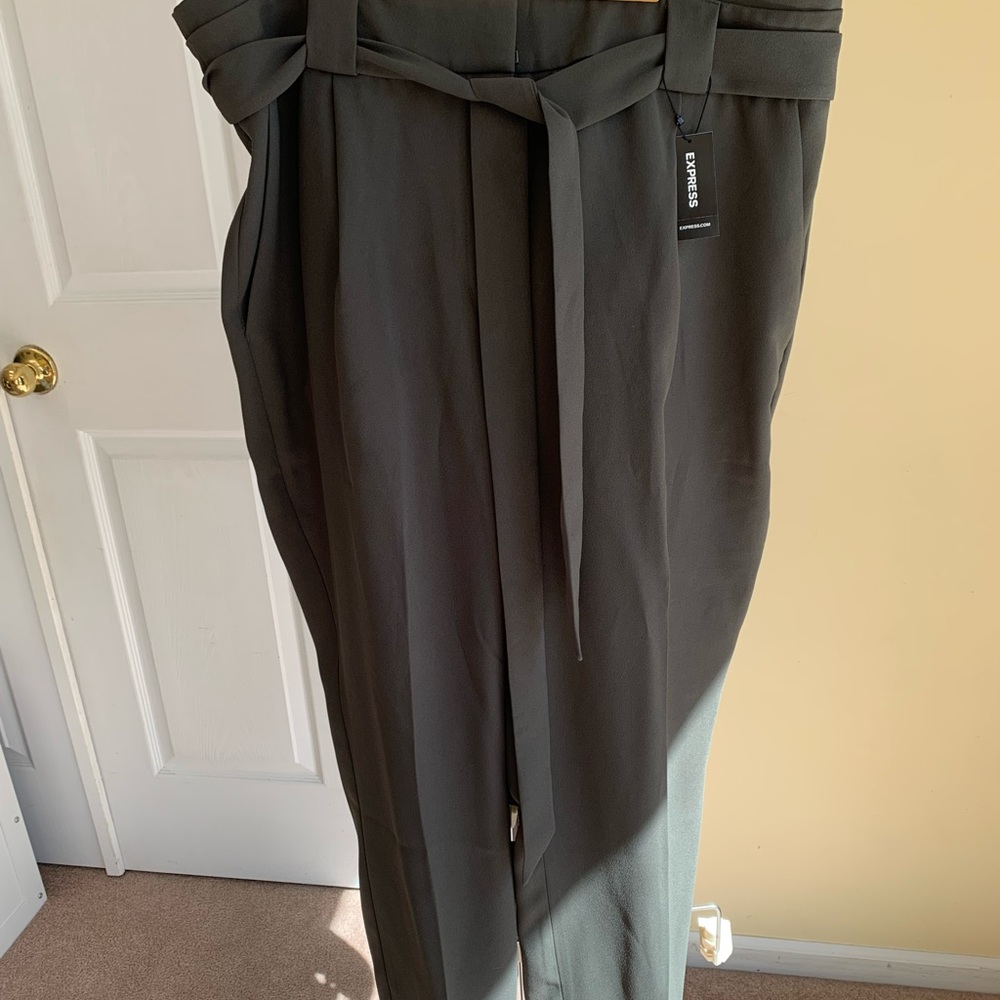 Express paper bag waisted pants